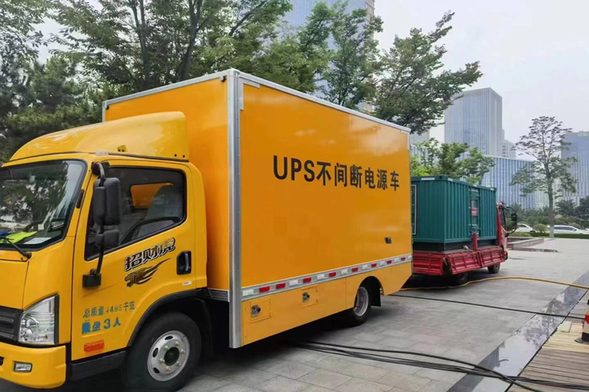 明溪发电机租赁施工现场